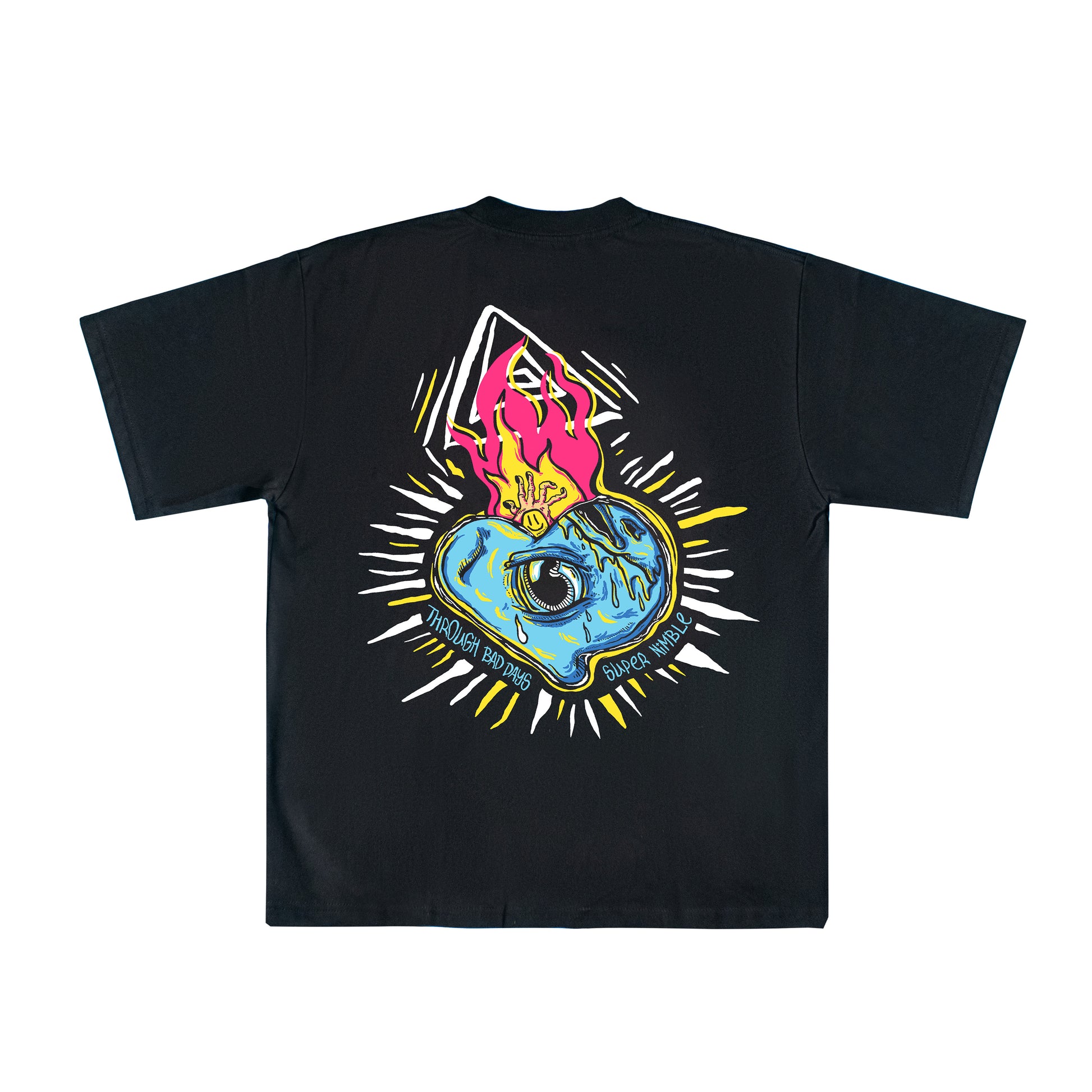 Through Bad Days x Super Nimble (Nagliyab Graphic Tee)