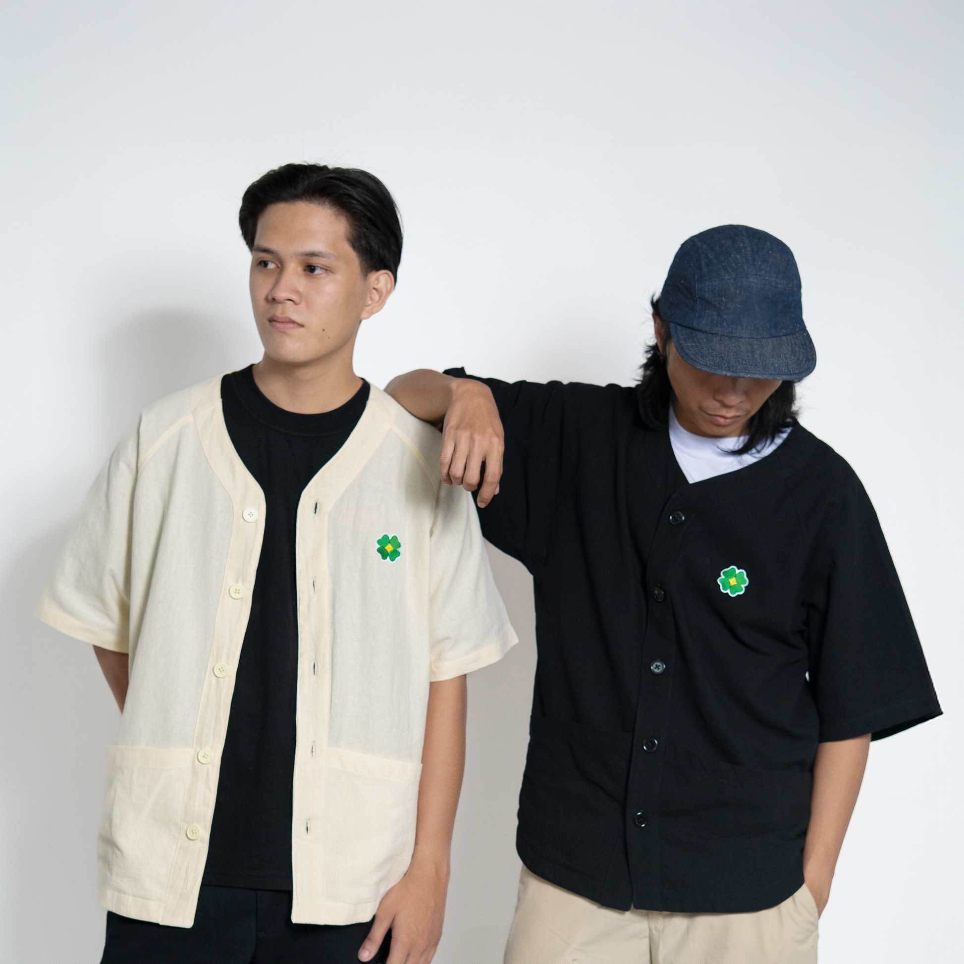 Full-button baseball shirt