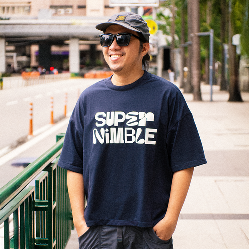 Super Nimble Logo Tee (Navy Blue)