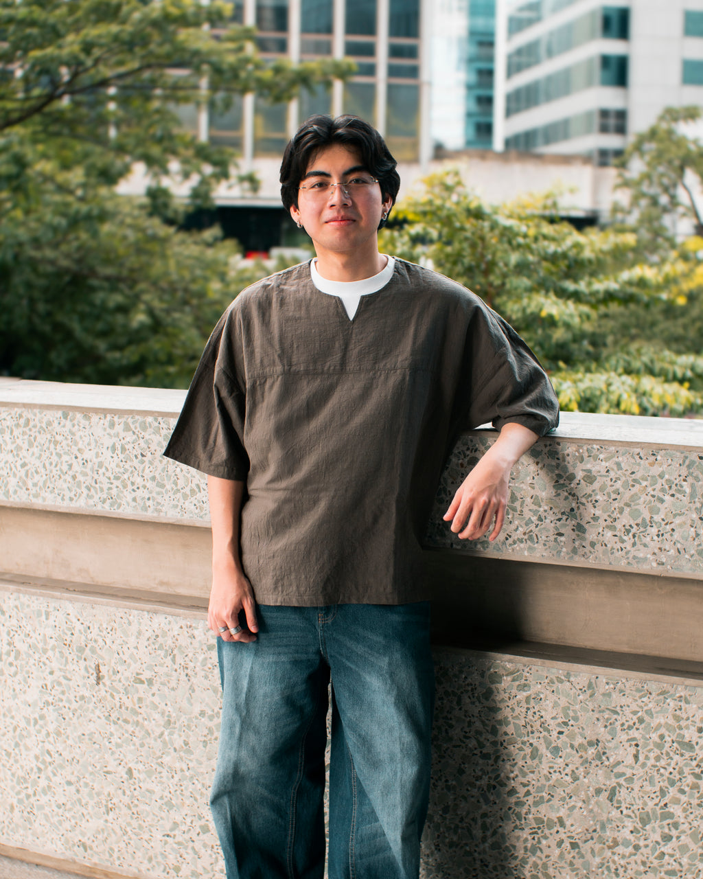 Linen-blend Comfy Shirt